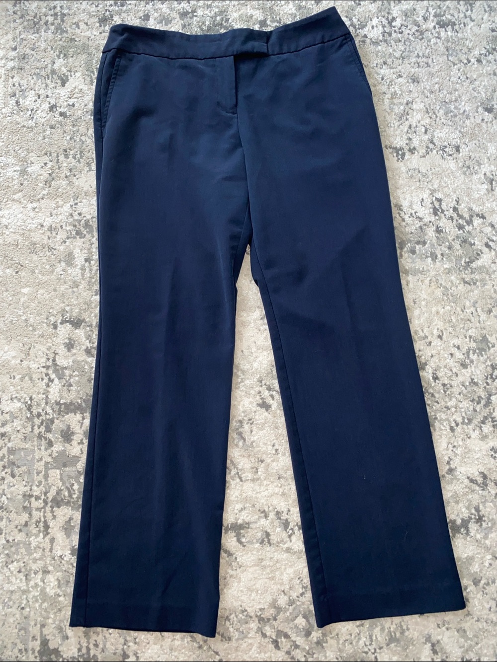 Covington Navy straight leg trousers/pants button front  sz 12